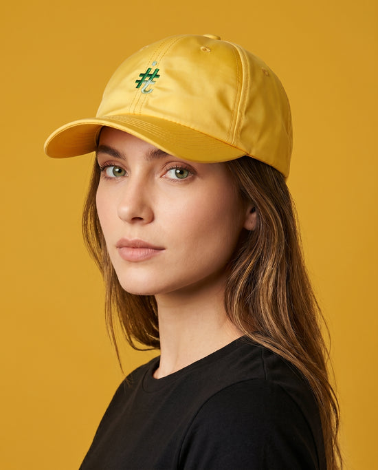 Boné Dad Hat #itals Brasão Brasil Amarelo