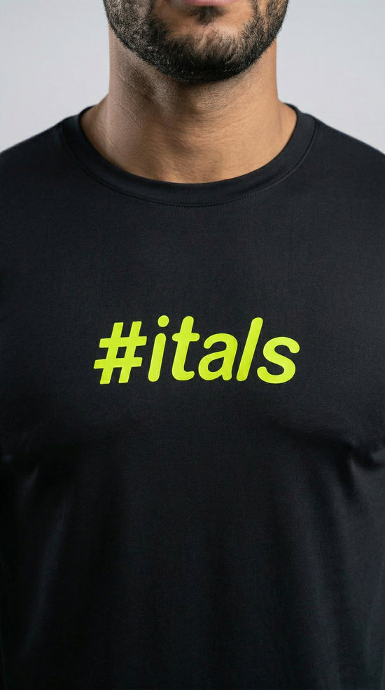 Camiseta Segunda Pele Preto Logo Verde