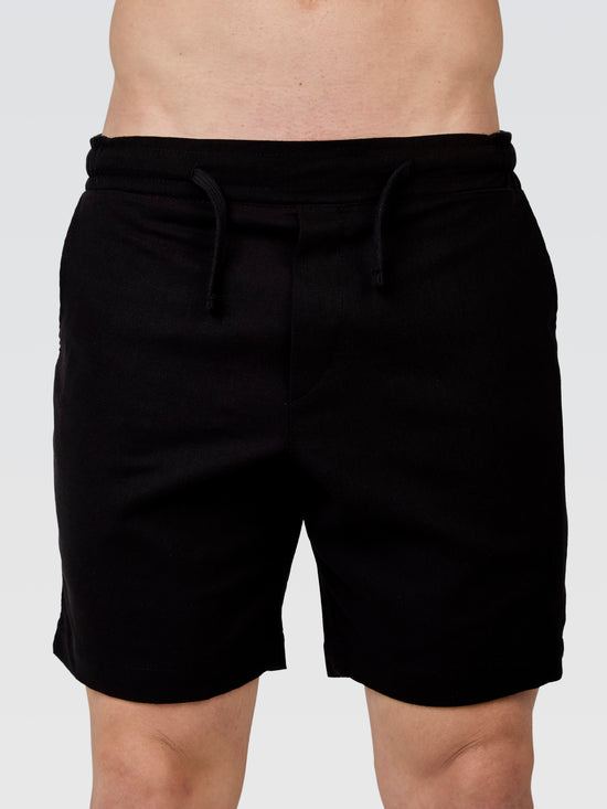 Short Linho Europeu Preto