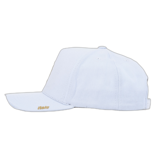 Boné itals Branco Brasão Golden Destroyed