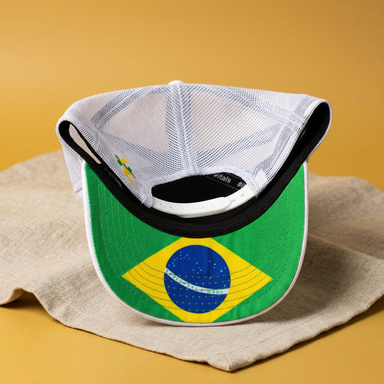 Boné Trucker #itals Vintage Brasil Branco