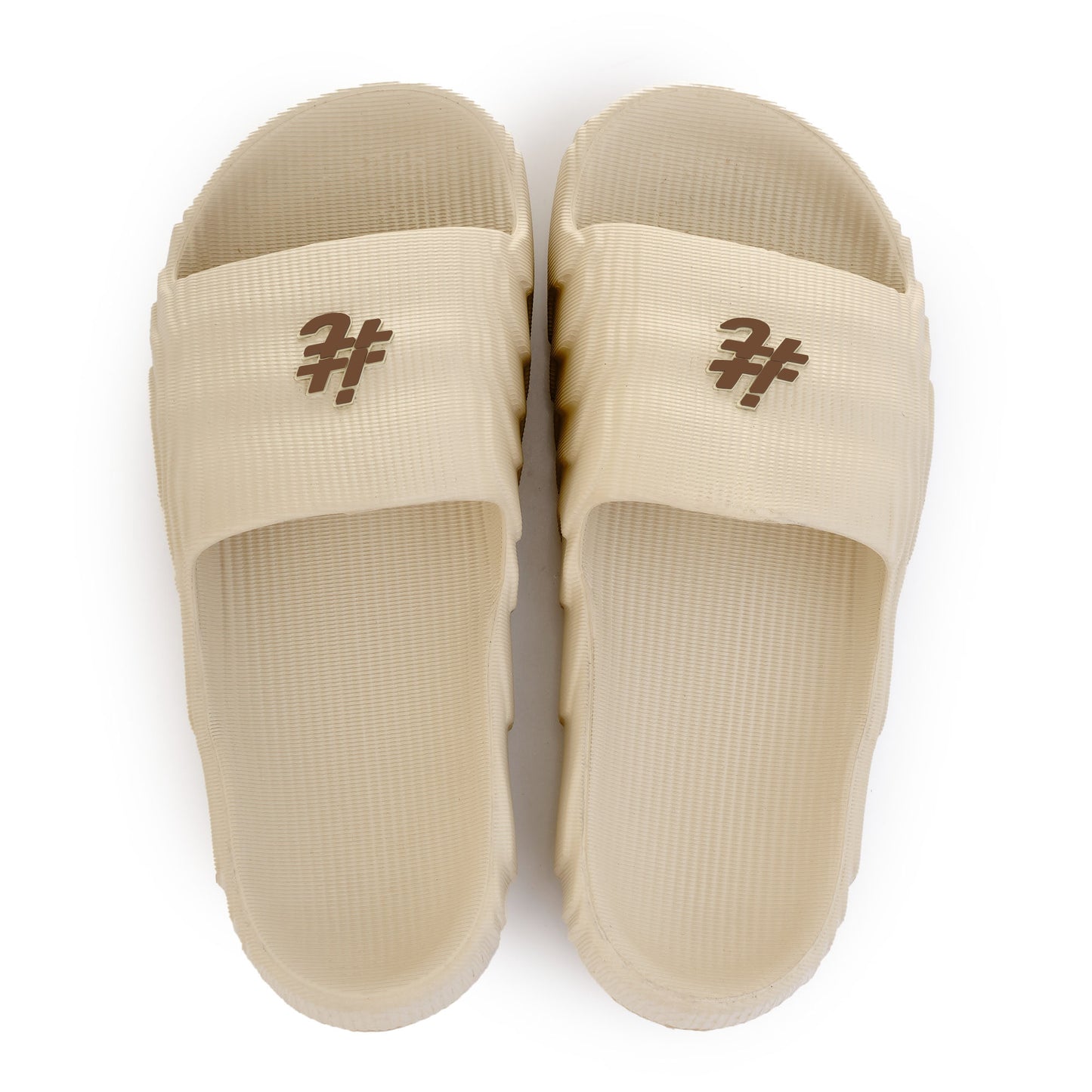 Chinelo Itals Nuvem Adventure OffWhite Logo Marrom