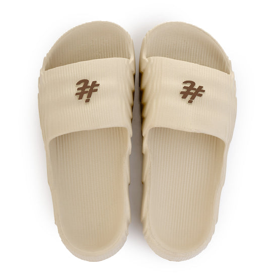 Chinelo Itals Nuvem Adventure OffWhite Logo Marrom