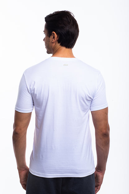Camiseta Básica Branco Logo Nuca