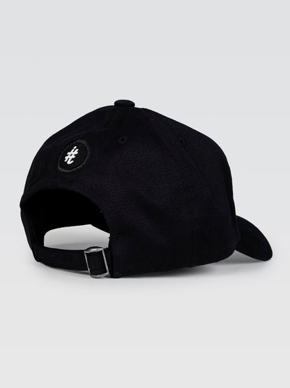 Boné Dad Hat Preto Logo Branco
