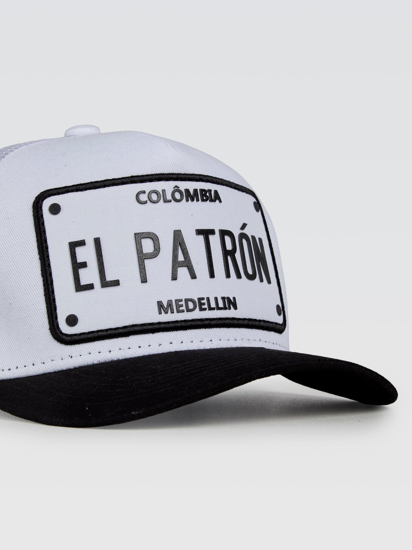 Boné El Patrón Branco Aba Preto