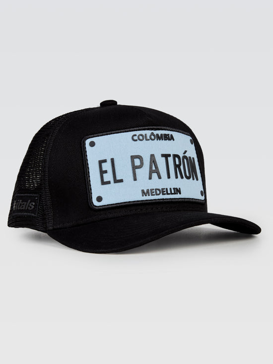 Boné El Patrón Preto Patch Ocean