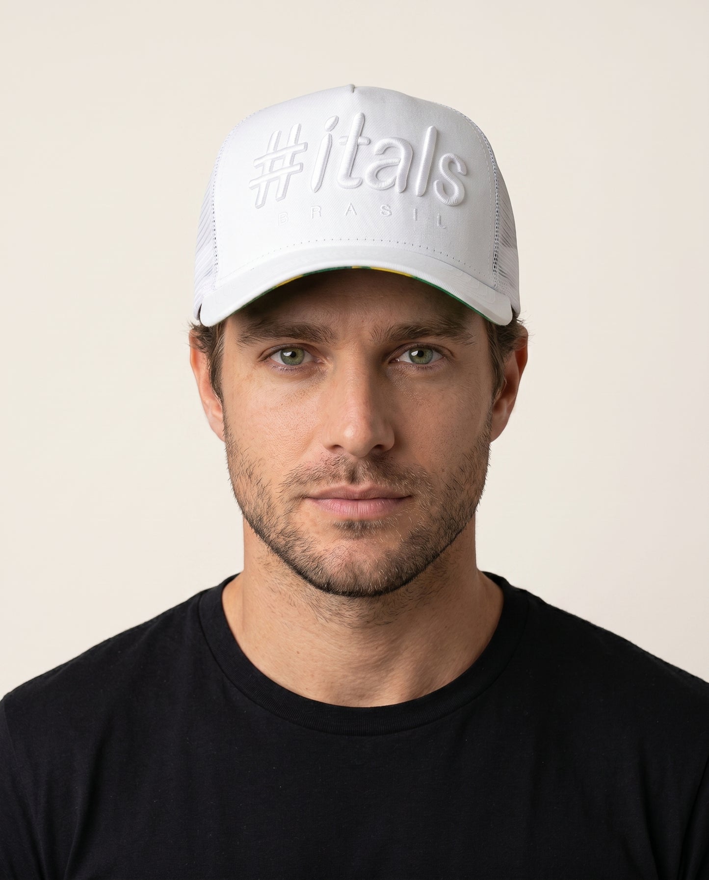Boné Trucker #itals Vintage Brasil Branco