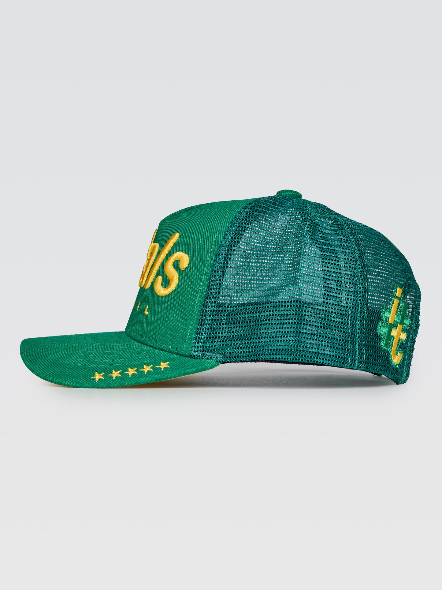 Boné Trucker #itals Vintage Brasil Verde