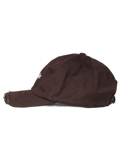 Boné Dad Hat Marrom Destroyed