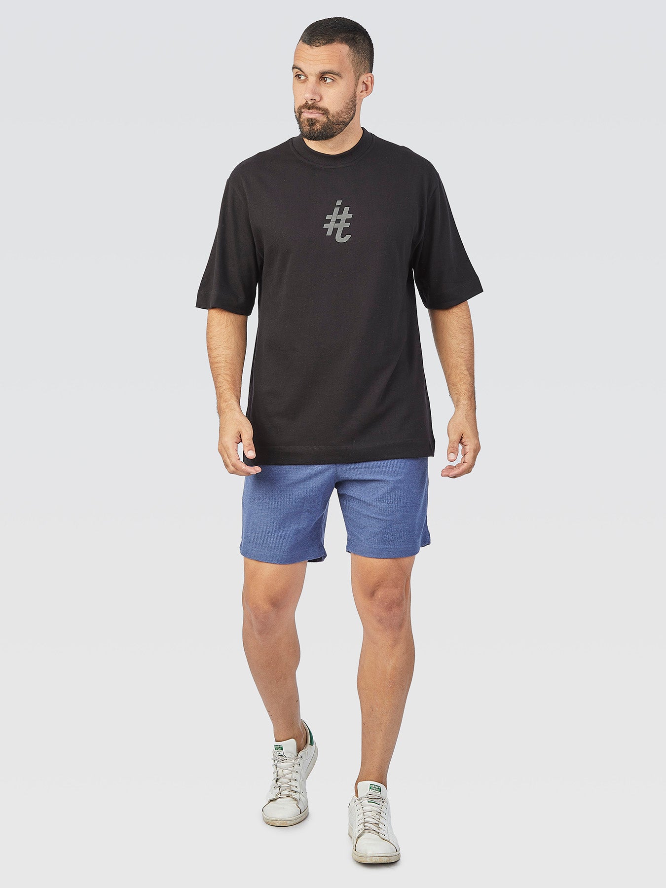 Camiseta Oversized Hashtag Black