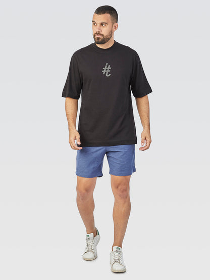 Camiseta Oversized Hashtag Black