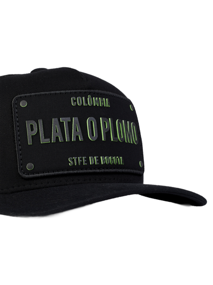 Boné Plata O Plomo Preto Tinta Mágica Verde
