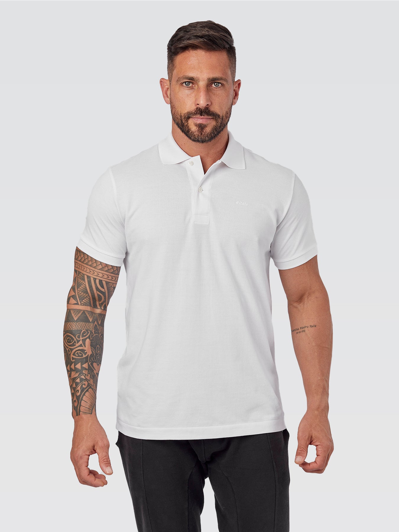 Camisa Polo Peruana White