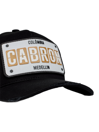 Boné itals Cabron Preto Gold