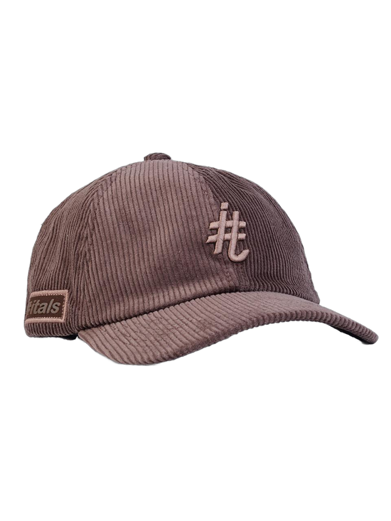 Boné Itals Dad Hat Veludo Brasão Marrom