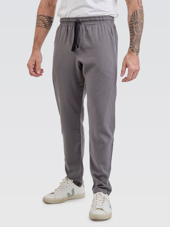 Calça Linho Cinza