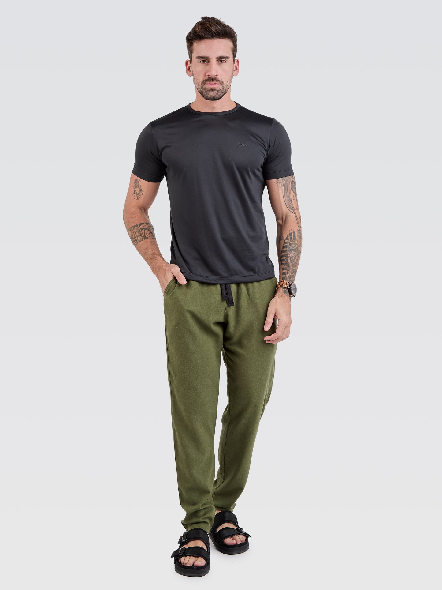 Calça Linho Verde