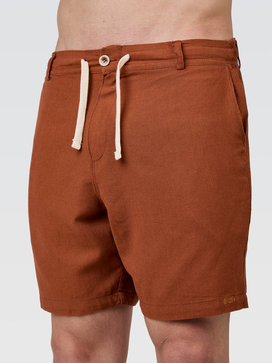 Short Alfaiataria Marrom