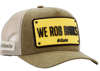Boné itals We Rob Banks Musgo