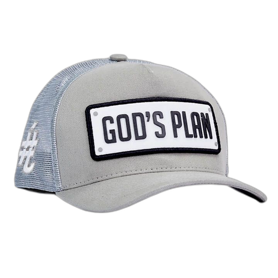 Boné itals Gods Plan Cinza