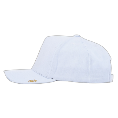 Boné itals Branco Brasão Golden Destroyed
