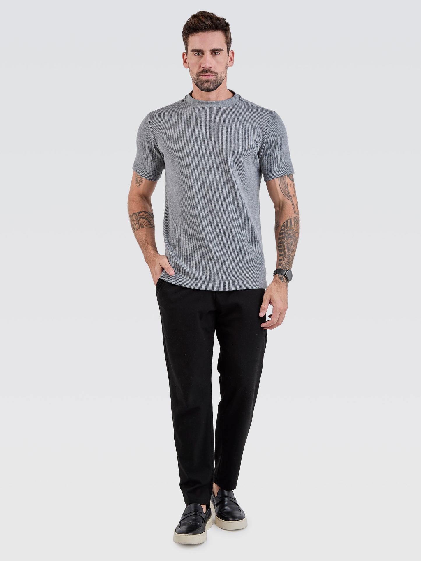 Camiseta New Tricot Cinza