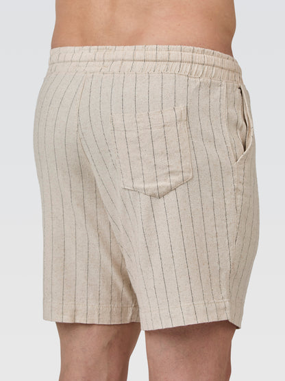 Short Linho Listra Crú